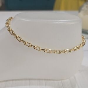 14k Gold Plated Link Ankle Chain - Women Jewelry